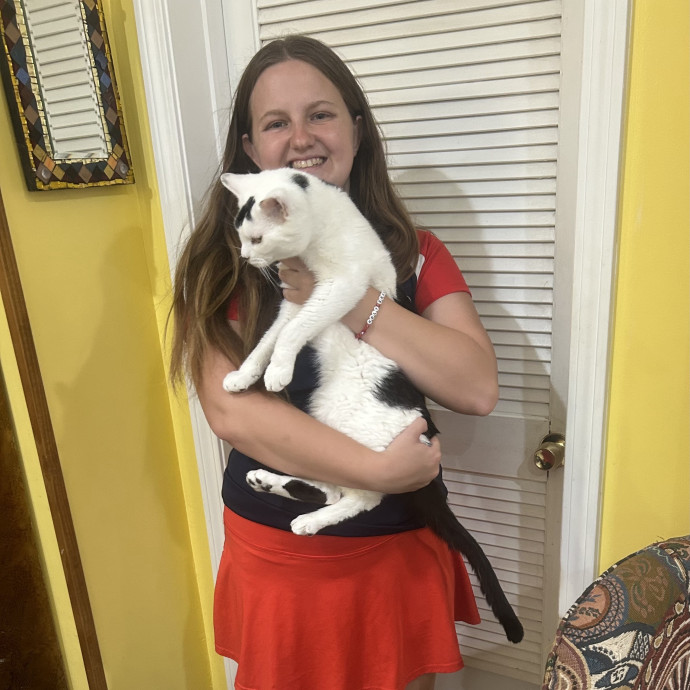 Making New Friends Cat And Human photo 2