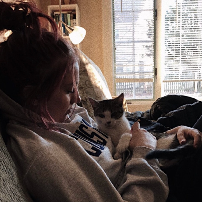 Cat Sitting With Sarah