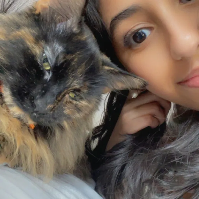 Calm And Caring Kitty Friend