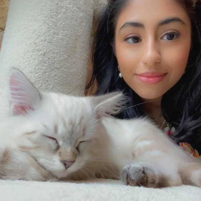 Calm And Caring Kitty Friend
