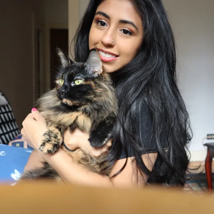 Calm And Caring Kitty Friend