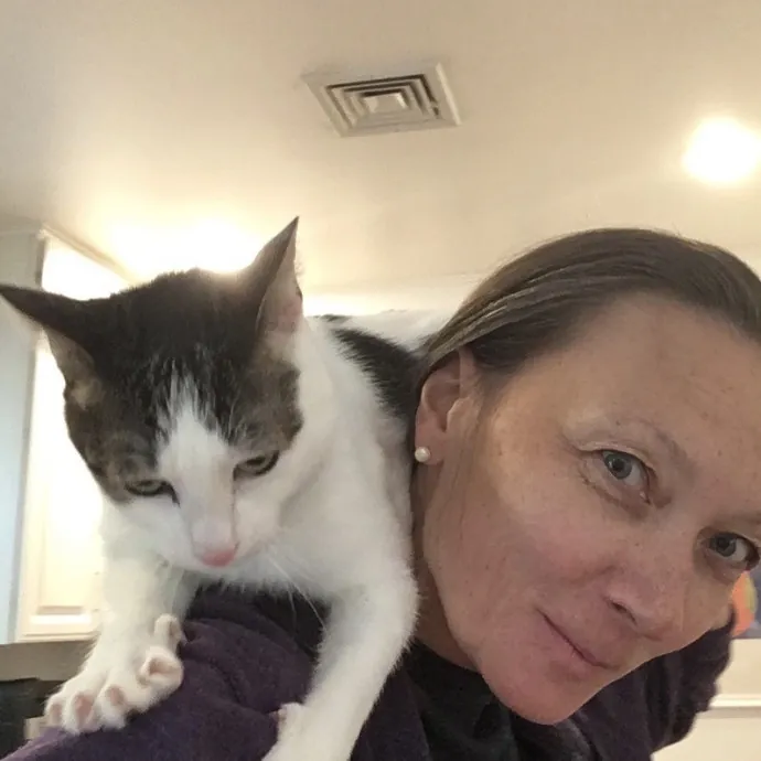 Calm And Reliable Cat Lady