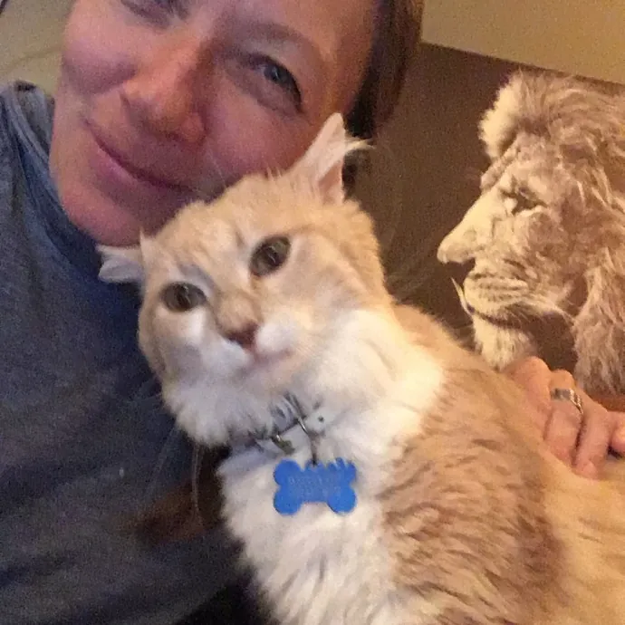 Calm And Reliable Cat Lady