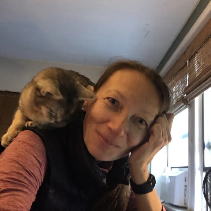 Calm And Reliable Cat Lady