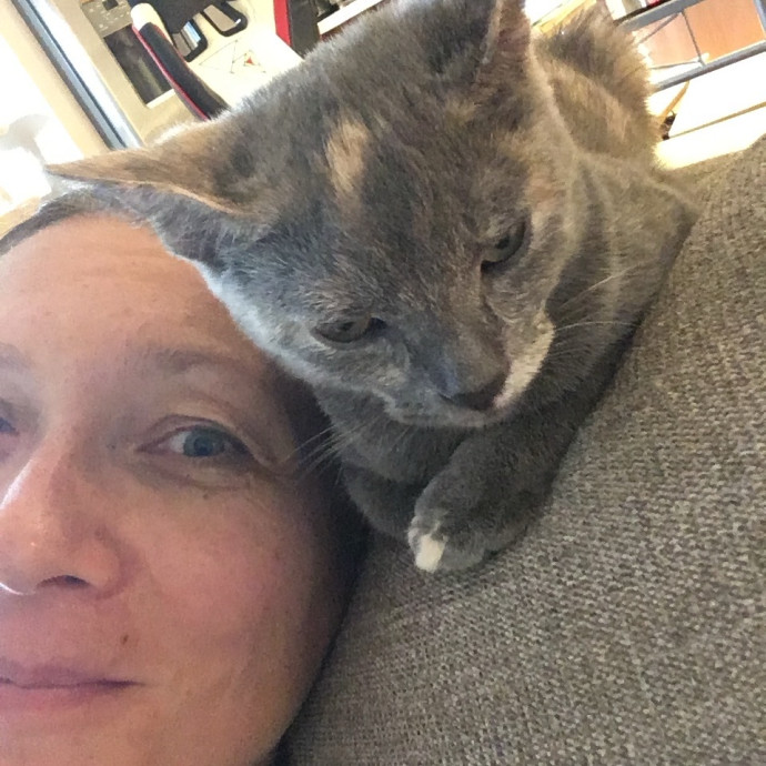 Calm And Reliable Cat Lady