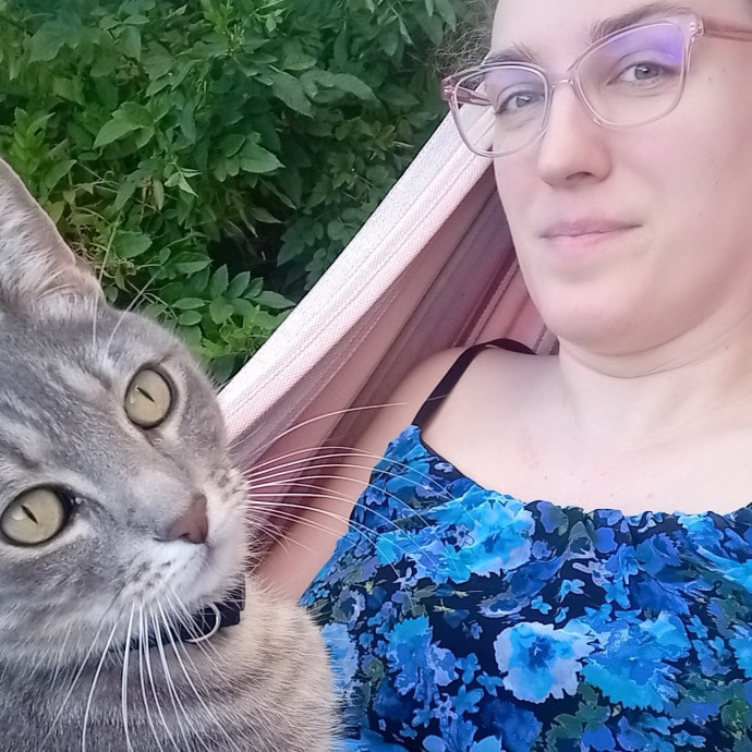 Cat Lover Offering Care