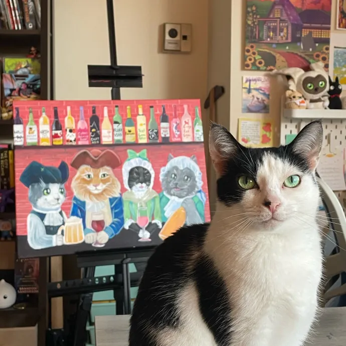 Cat Artist And Caregiver