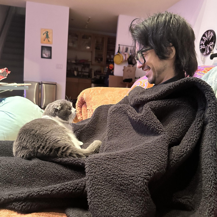 Will Smith Not The Actor Cat Sitting