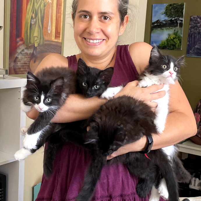 Calm Skilled Cat Care Expert