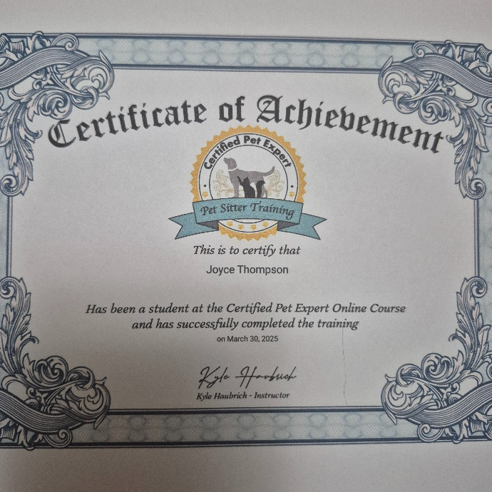 Joyces Fear Free Certified Cat Care