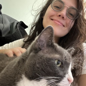 Elder Enthusiast And Kitten's Best Pal