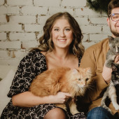 Cat Mom With Cuddles To Go Around
