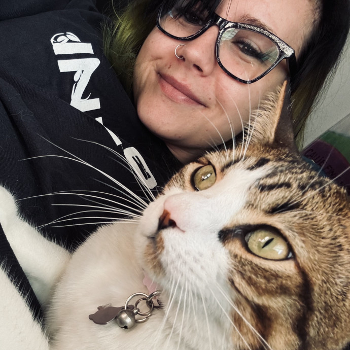Work-From-Home Sitter Lifelong Cat Mom