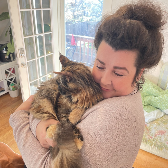 Thoughtful Caring And Cat Loving Care