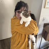 A Cat Lover Happy To Be With A Cat
