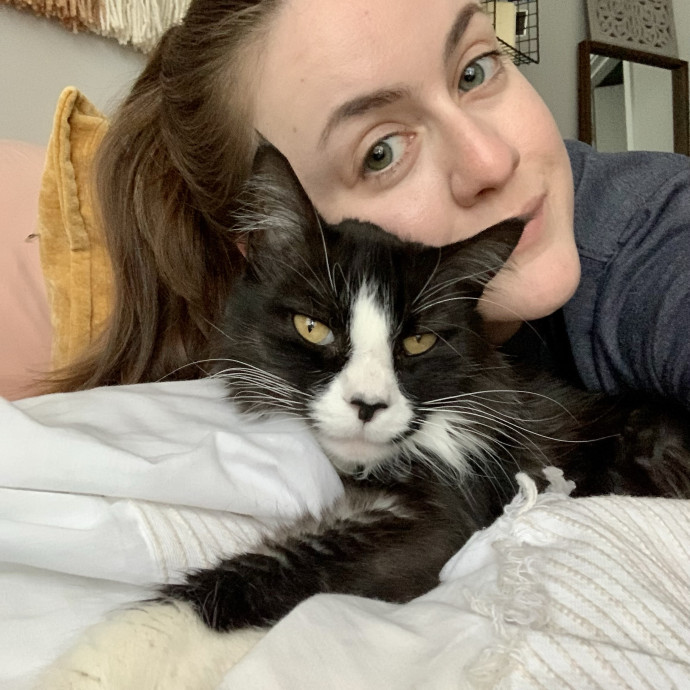 Caring Cat Mom And Sitter