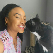 Enthusiasticly Attentive Cat Lady