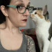 Loving Calico  Tuxedo Cat Mom