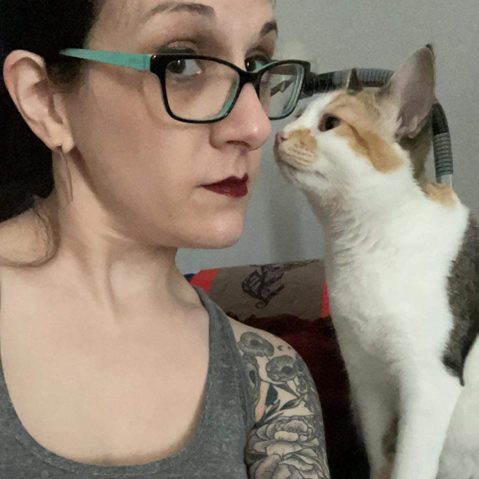 Loving Calico Cat Mom