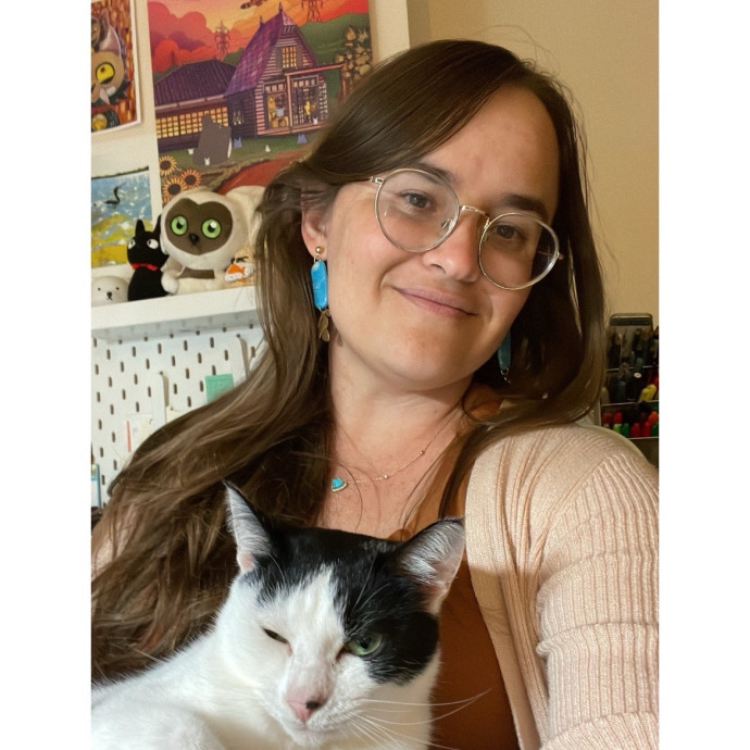 Cat Artist And Caregiver